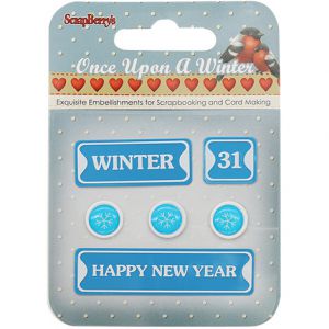 Elementy metalowe Scrap Berry's Ramki Once Upon a Winter, 6szt